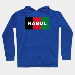 Kabul City in Afghanistan Flag Colors Hoodie